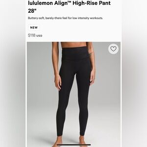 Lulu lemon align leggins